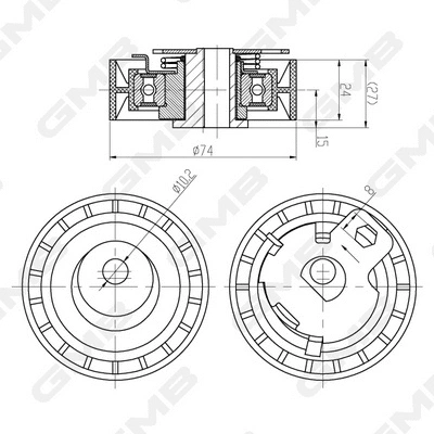 Tensioner Pulley, timing belt