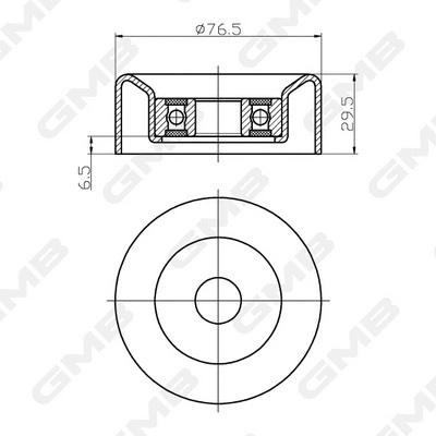 Deflection/Guide Pulley, timing belt (GTC0920)