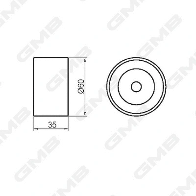 Deflection/Guide Pulley, timing belt
