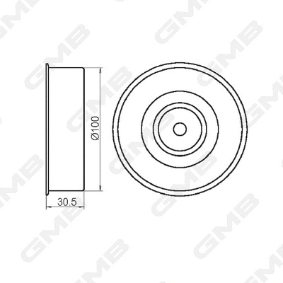 Deflection/Guide Pulley, timing belt