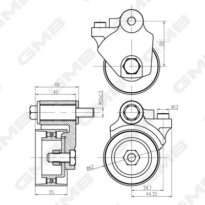 Tensioner Pulley, timing belt