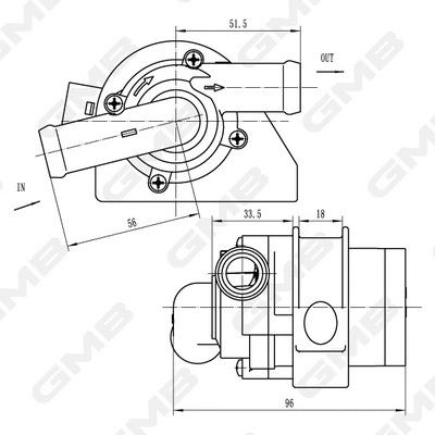 Auxiliary Water Pump (cooling water circuit) (GEW-VW018)