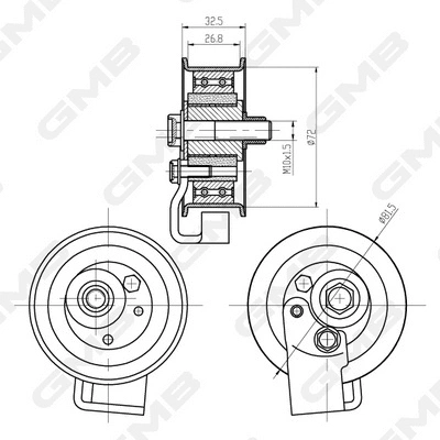 Deflection/Guide Pulley, timing belt (GTC0940)