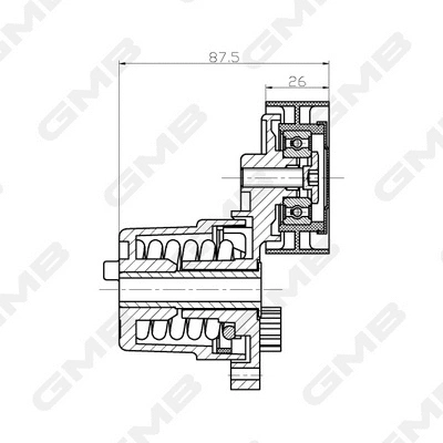 Belt Tensioner, V-ribbed belt