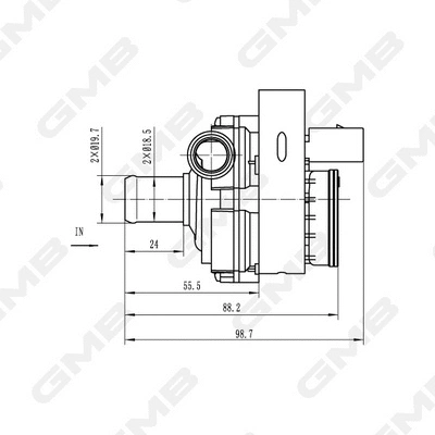 Auxiliary Water Pump (cooling water circuit)