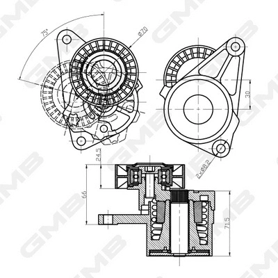 Belt Tensioner, V-ribbed belt