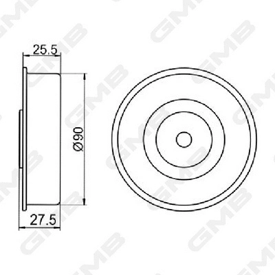Deflection/Guide Pulley, timing belt