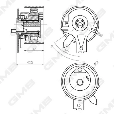 Tensioner Pulley, timing belt