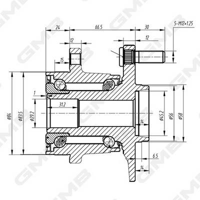 Wheel Hub (GH23650M)