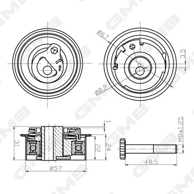 Tensioner Pulley, timing belt