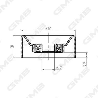 Deflection/Guide Pulley, timing belt (GTC0640)