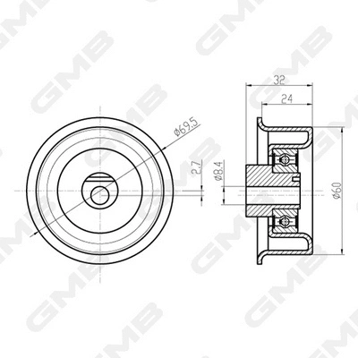 Tensioner Pulley, timing belt