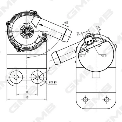 Auxiliary Water Pump (cooling water circuit)