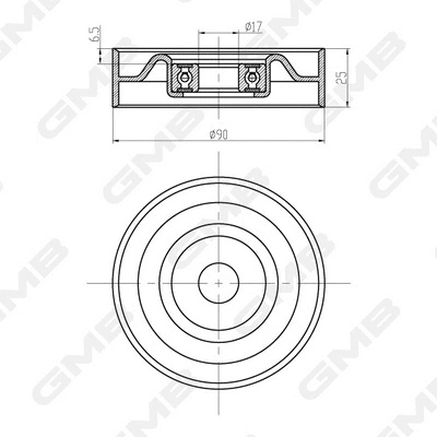 Deflection/Guide Pulley, timing belt (GTC1490)