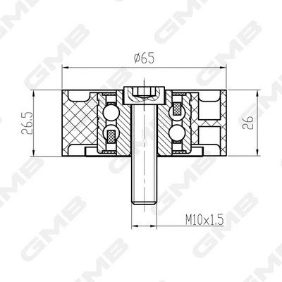 Deflection/Guide Pulley, timing belt