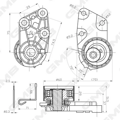 Tensioner Pulley, timing belt
