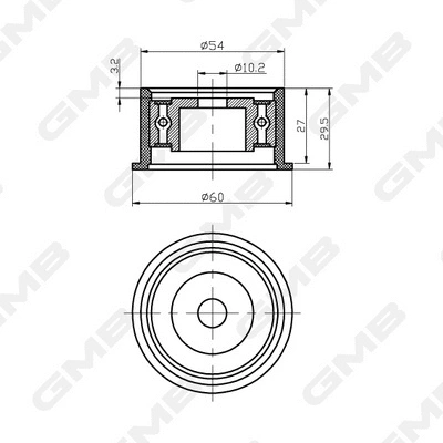 Deflection/Guide Pulley, timing belt