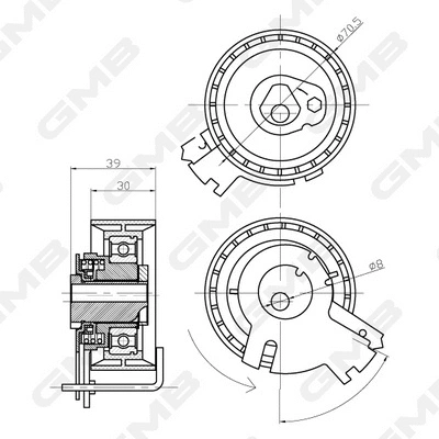 Tensioner Pulley, timing belt