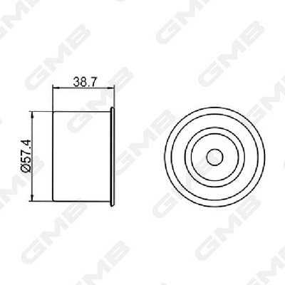 Deflection/Guide Pulley, timing belt
