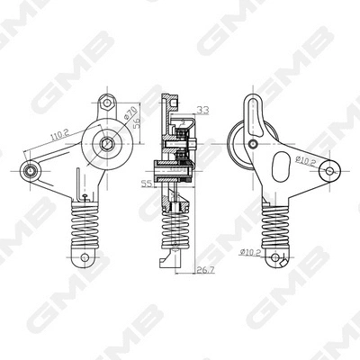Belt Tensioner, V-ribbed belt