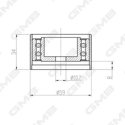 Deflection/Guide Pulley, timing belt (GTC0310)
