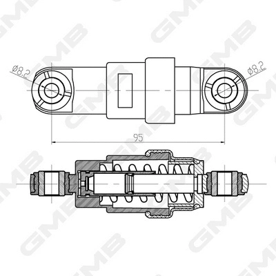 Vibration Damper, timing belt (GHAT-192)