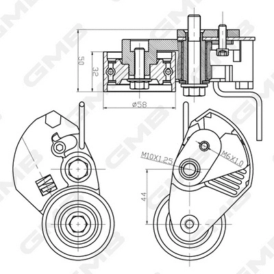 Tensioner Pulley, timing belt (GTB0070)