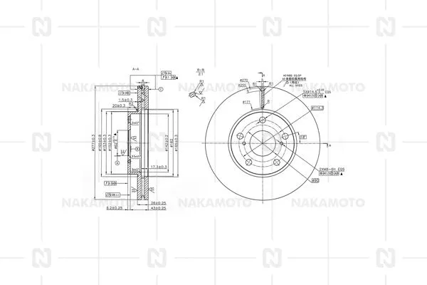 Brake Disc (B02-TOY-18010406)