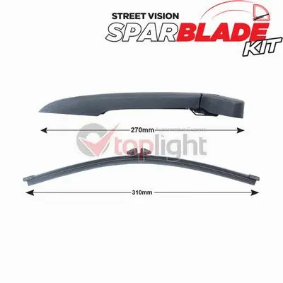 Wiper Arm Set, window cleaning (TRA-B534)