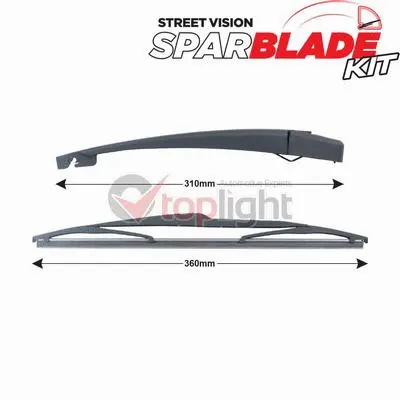 Wiper Arm Set, window cleaning (TRA-C848)