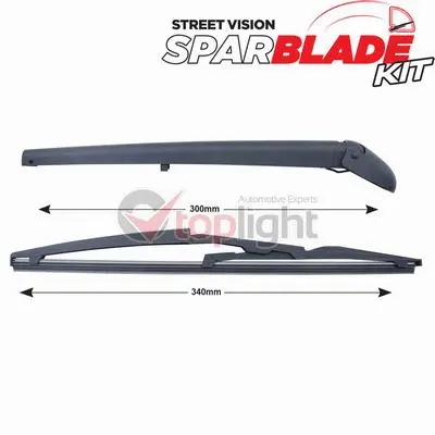 Wiper Arm Set, window cleaning (TRA-F2B2)