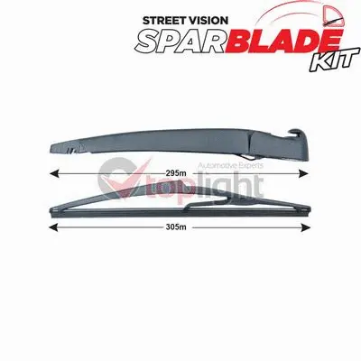 Wiper Arm Set, window cleaning (TRA-H3C2)