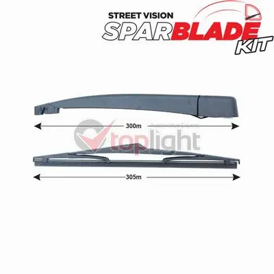 Wiper Arm Set, window cleaning (TRA-F4F3)