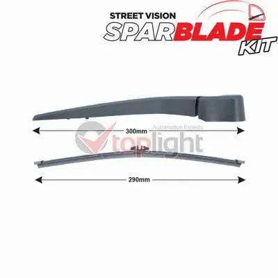 Wiper Arm Set, window cleaning (TRA-V3V2)