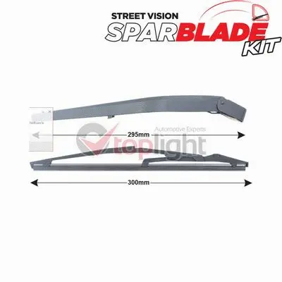 Wiper Arm Set, window cleaning (TRA-F2C1)