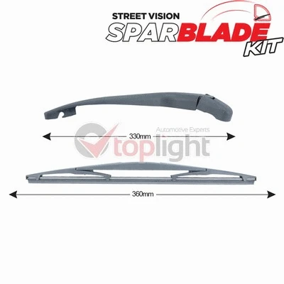 Wiper Arm Set, window cleaning (TRA-H3F2)