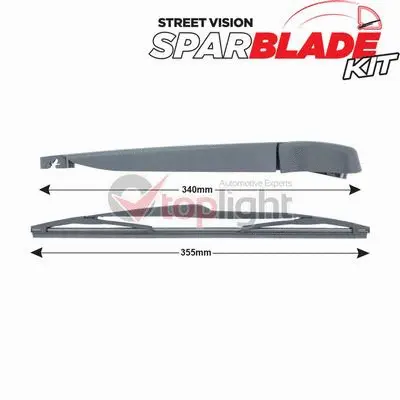 Wiper Arm Set, window cleaning (TRA-F4F5)