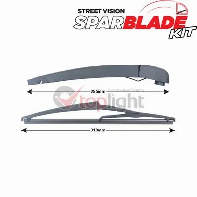 Wiper Arm Set, window cleaning (TRA-F4C1)