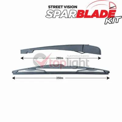 Wiper Arm Set, window cleaning (TRA-F2S4)