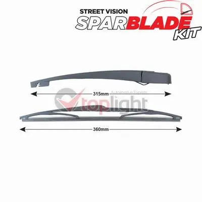 Wiper Arm Set, window cleaning (TRA-C849)