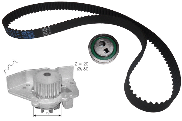 Water Pump & Timing Belt Kit (TKPE0074)