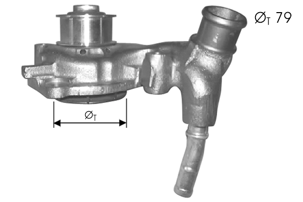 Water Pump, engine cooling (TPAE0140)
