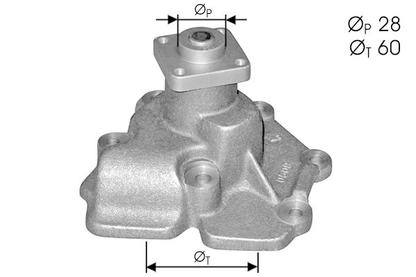 Water Pump, engine cooling (TPAE0084)
