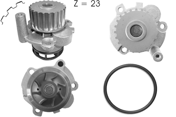 Water Pump, engine cooling (TPAE0138)