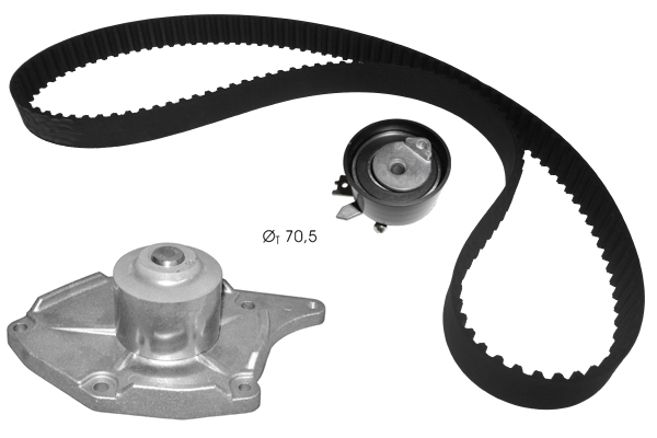 Water Pump & Timing Belt Kit (TKPE0075)