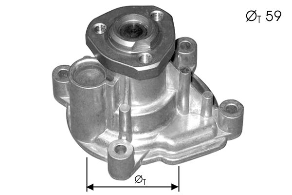 Water Pump, engine cooling (TPAE0259)