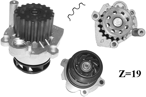 Water Pump, engine cooling (TPAE0009)