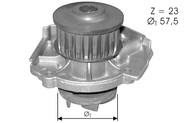 Water Pump, engine cooling (TPAE0244)