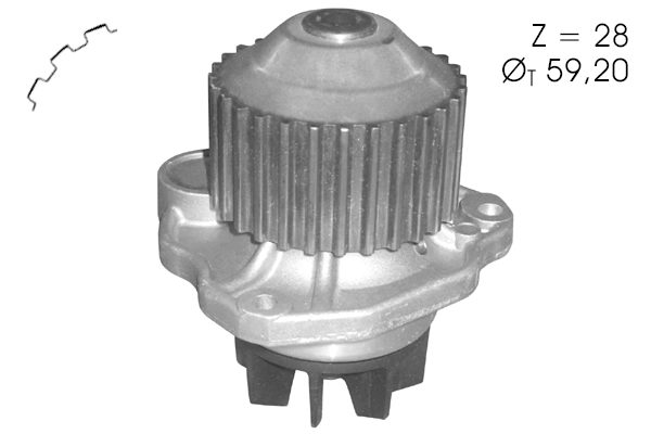 Water Pump, engine cooling (TPAE0162)