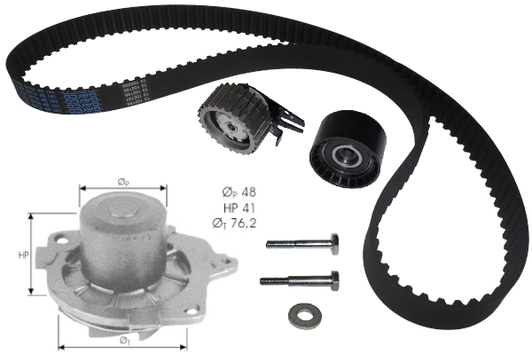 Water Pump & Timing Belt Kit (TKPE0044)
